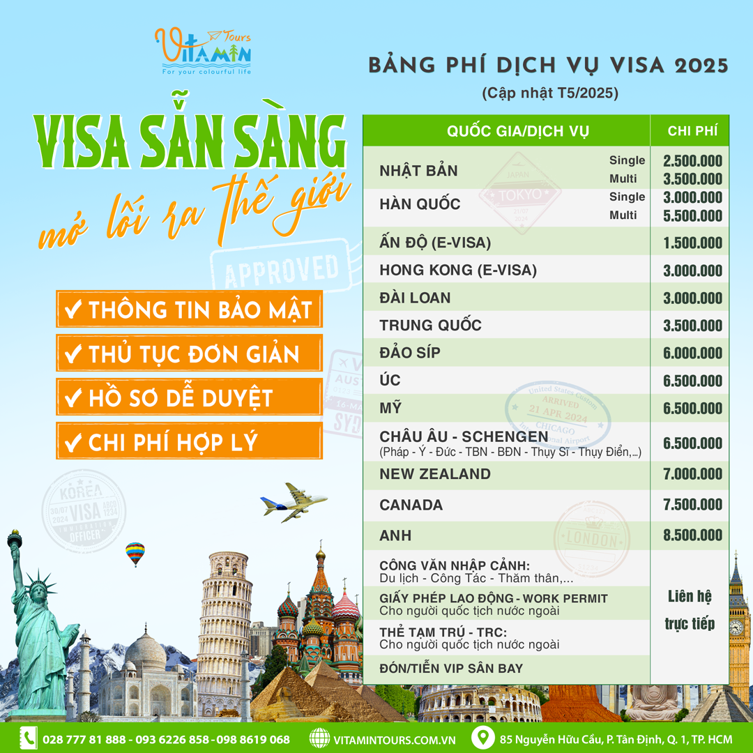 DỊCH VỤ VISA & HỘ CHIẾU
