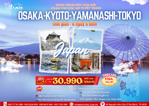 TOUR 6N5D - OSAKA – KYOTO – YAMANASHI – TOKYO